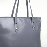 Сумка женская на молнии, цвет серый