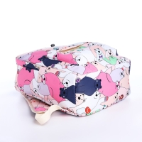 Рюкзак школьный из текстиля на молнии, 3 кармана, пенал, цвет розовый