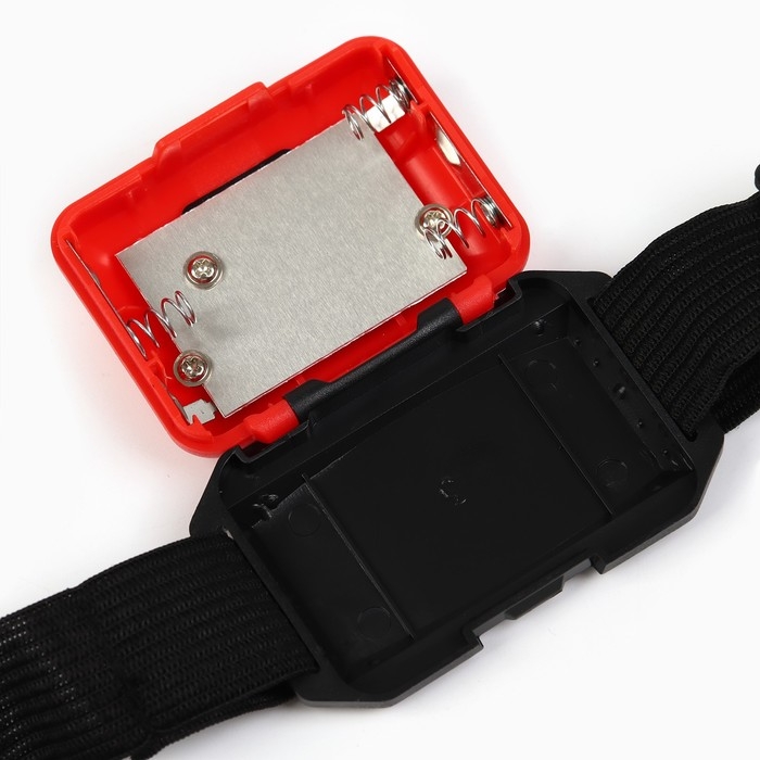 Фонарь налобный &laquo;Крутой рыбак&raquo;, красный