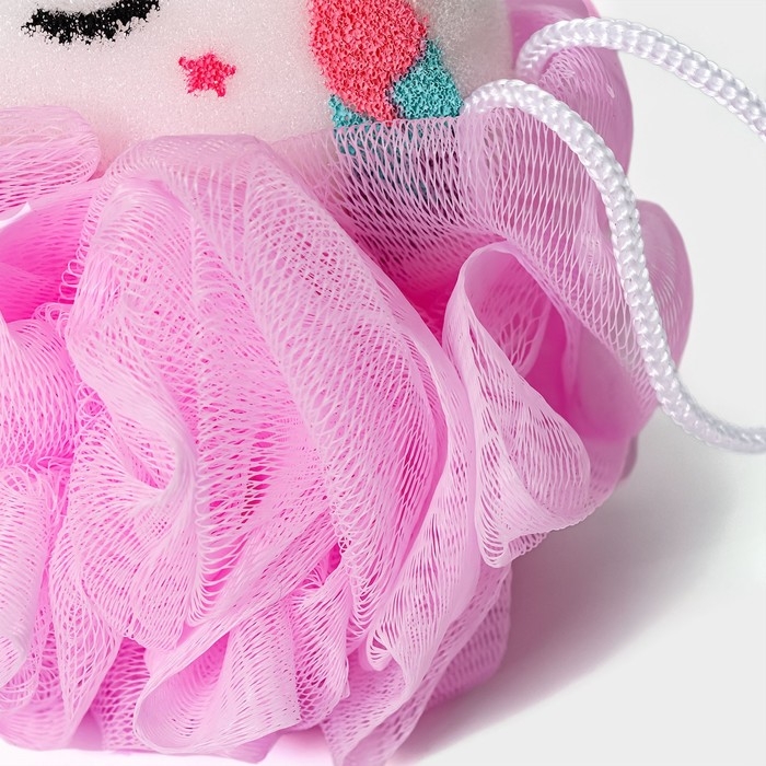 Мочалка для тела SAVANNA &laquo;Единорожка&raquo;, цвет розовый