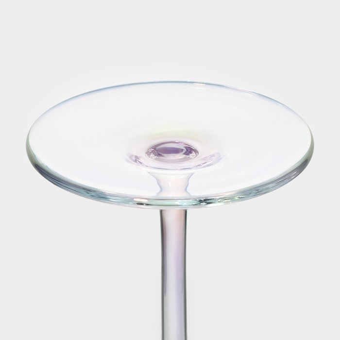 Набор бокалов для вина стеклянный Magistro &laquo;Жемчуг&raquo;, 400 мл, 9,5&times;23,5 см, 2 шт, цвет перламутровый