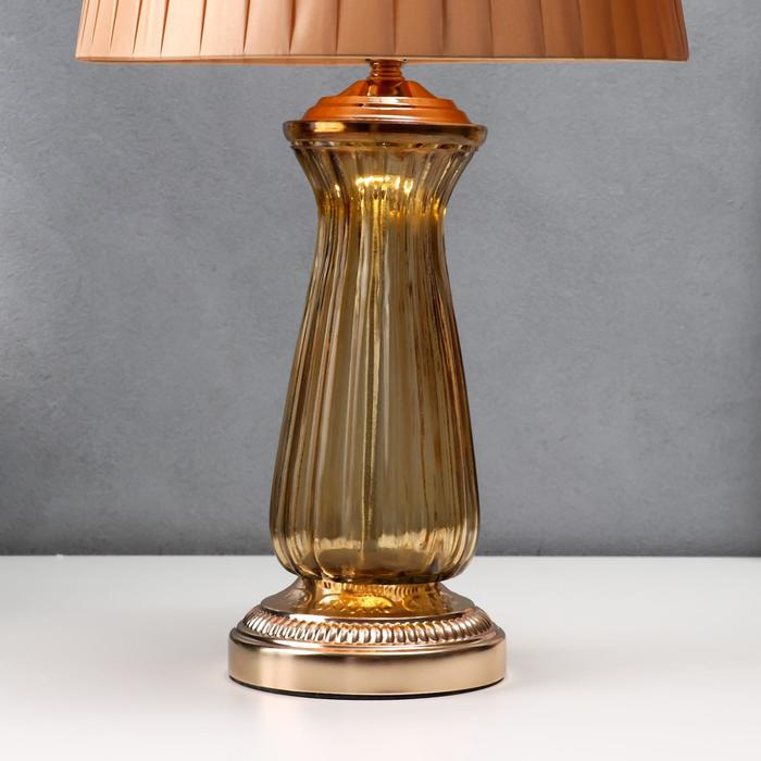 Настольная лампа 16693/1GD E27 40Вт золото 31х31х54 см RISALUX