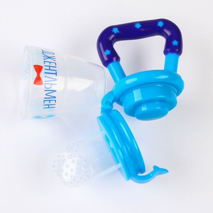 Ниблер &laquo;Джентльмен&raquo;, с силиконовой сеточкой, цвет голубой