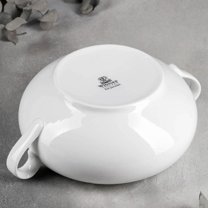 Супница фарфоровая Wilmax, 2,8 л, цвет белый