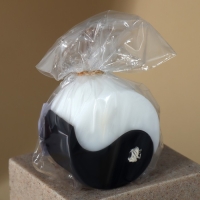 Свеча интерьерная &laquo;Инь-Ян&raquo;, черно-белая