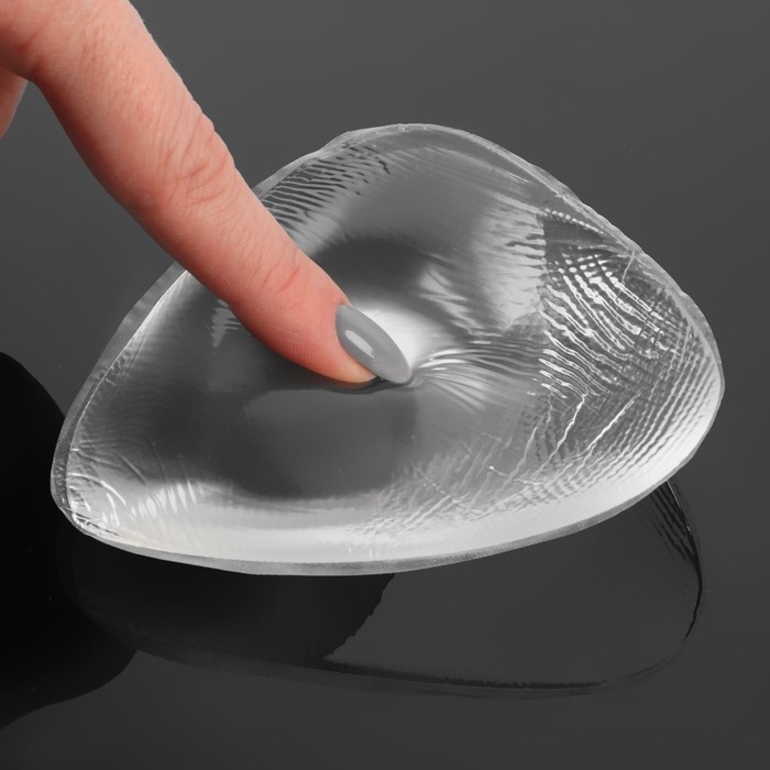 Вкладыши для бюстгальтера, пара, 10 &times; 10 см, цвет прозрачный