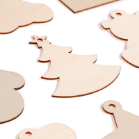 Набор для творчества &laquo;Новогодний подарок&raquo;, 20 основ под раскраску