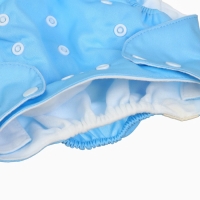 Многоразовый подгузник &laquo;Little baby&raquo;, 3-15 кг, цвет голубой, Крошка Я