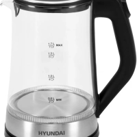 Чайник HYK-G3401 1,7л 2200Вт черный (стекло)