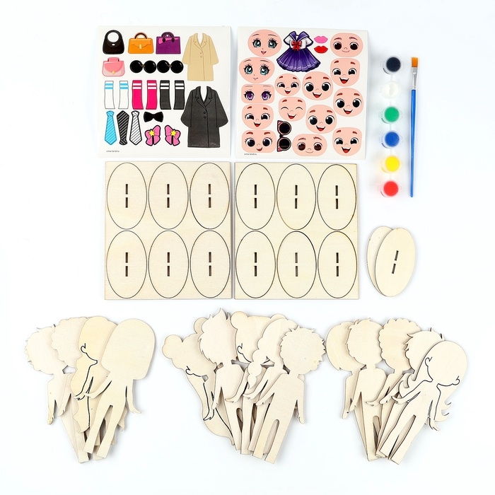 Роспись по дереву "Творческие человечки"