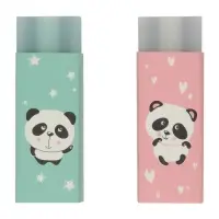 Ластик HappyGraphix "Панды", прямоугольный, МИКС