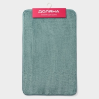 Коврик для дома Доляна &laquo;Софт&raquo;, 50&times;80 см, цвет бирюзовый