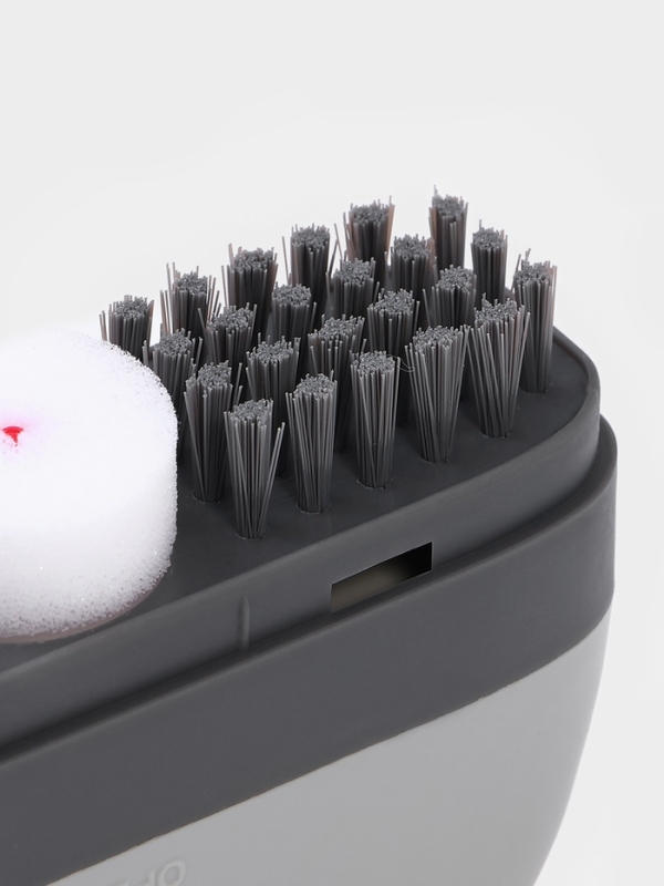 Щётка для обуви с моющим средством Raccoon, салфетка в комплекте, картонная коробка