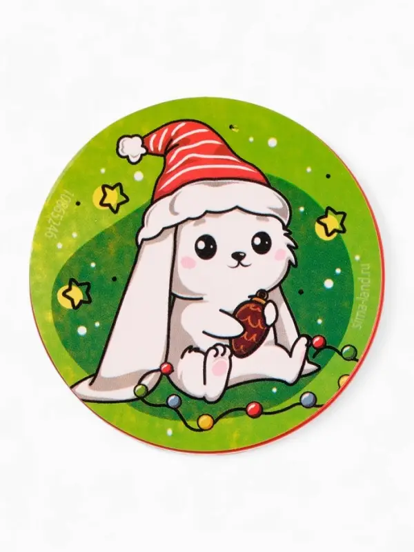 Funny toys Пружинка радуга "Новый год", цвета МИКС, d.-5см