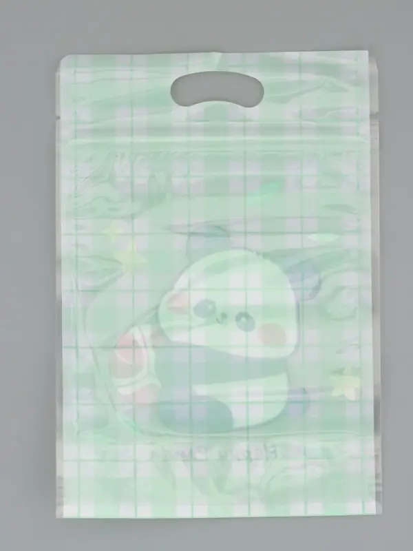 Пакет подарочный, с zip-lock застежкой, "Счастливая панда", 15х23 &plusmn; 1см МИКС