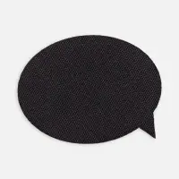 Наклейка тканевая Lunga Bubble, M, черная