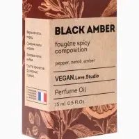 Парфюмерное масло женское VEGAN.Love.Studio Black Amber, 15 мл