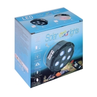 Садовый светильник на солнечной батарее &laquo;Прожектор&raquo;, 13 &times; 6 &times; 13 см, 6 LED, пульт ДУ, свечение RGBW