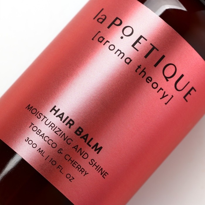 Бальзам для волос, увлажнение и блеск, 300 мл, аромат табака и вишни, LA POETIQUE