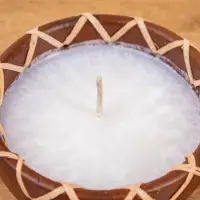 Свеча в керамической чаше, 11х11х5 см