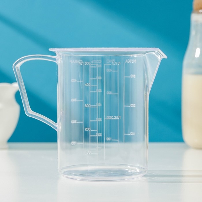 Кружка мерная, 500 мл, цвет МИКС
