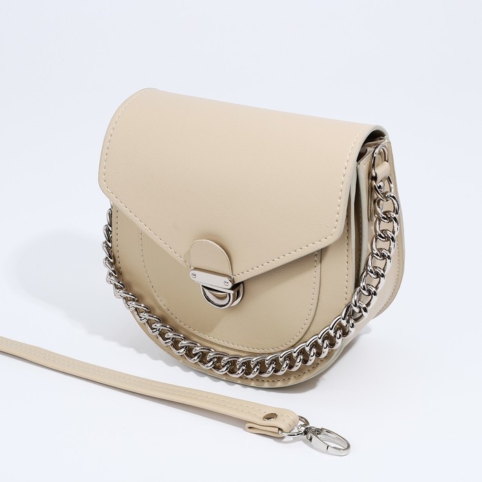 Сумка женская TEXTURA, мессенджер, маленький размер, цвет бежевый