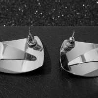 Серьги металл &laquo;Геометрия&raquo; заворот, цвет серебро