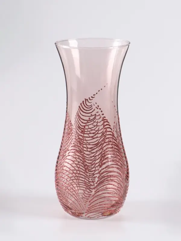 Ваза &laquo;Тодес&raquo; волна, h=26 см, стекло, светло-розовая