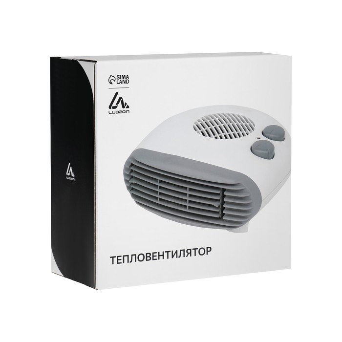 Тепловентилятор Luazon LTO-06, напольный, 2000 Вт, 2 режима, до 20 м&sup2;, белый