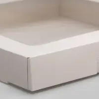 Коробка самосборная, белая, 19&times;19&times;3 см