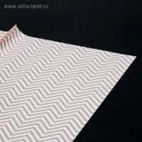 Плёнка матовая с рисунком &laquo;Волна&raquo;, персиковая, 57&times;57 см