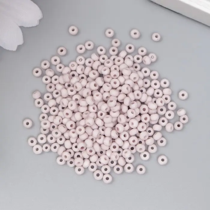 Бисер стекло 8/0 "Маршмеллоу. Матовый. Серо-фиолетовый" 10 гр