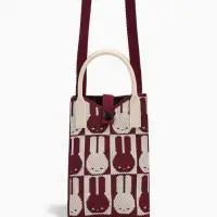 Сумка подр Зайцы, 12*4*17, отд на кнопке, дл ремень, красный