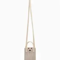 Сумка подр Сердце, 12*4*17, отд на кнопке, дл ремень, бело/серый