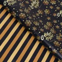 Бумага упаковочная глянцевая &laquo;С Новым годом&raquo;, двусторонняя, 70&times;100 см