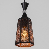 Светильник "Цветы" 1х40Вт Е27 черный 15х15х35+100см