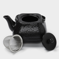 Чайник заварочный с ситом 0,85 л, Magistro Black Swan, черный