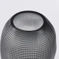 Ваза &laquo;Аллесио&raquo;, 30&times;20 см, стекло, чёрная