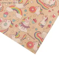 Бумага упаковочная крафтовая &laquo;Исполнения желаний&raquo;, 70 х 100 см