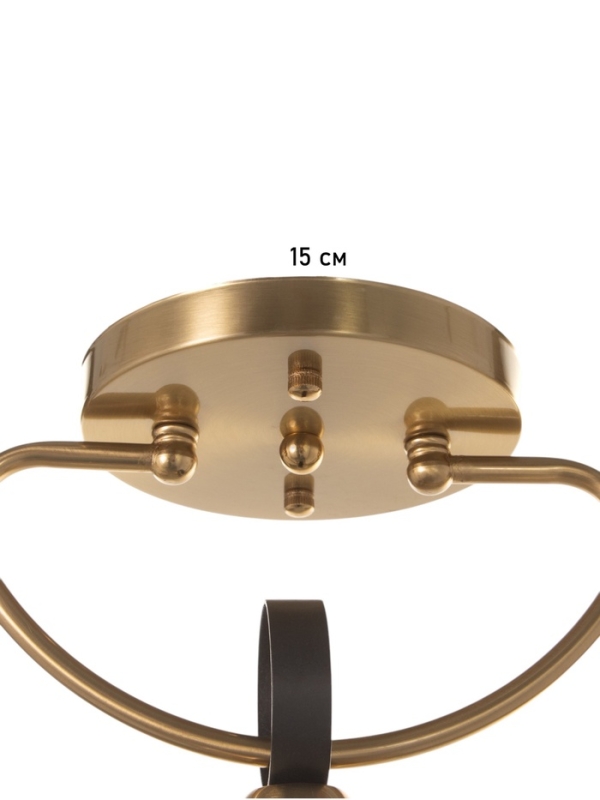 Люстра "Океан" 1х40Вт Е27 латунь 22х15х28см