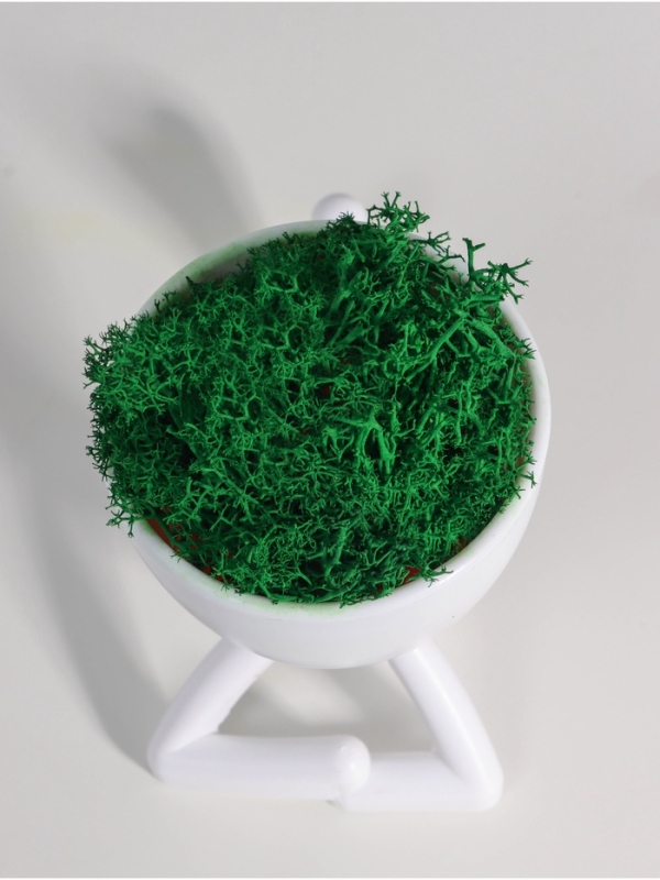 Кашпо пластиковое "Мистер Грин на лайте" 9,7*12*7,3 см белый