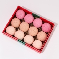 Подарочный набор косметики &laquo;Тепла и уюта в Новом Году!&raquo;, бомбочки для ванны, 12 х 40 г, ЧИСТОЕ СЧАСТЬЕ