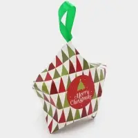 Подарочная коробка игрушка на ёлку складная &laquo;Звезда геометрия&raquo; 7&times;5.5&times;2 см