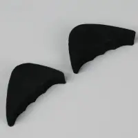 Вставки для уменьшения размера обуви, регулируемые, 7&times;3 см, пара, чёрные