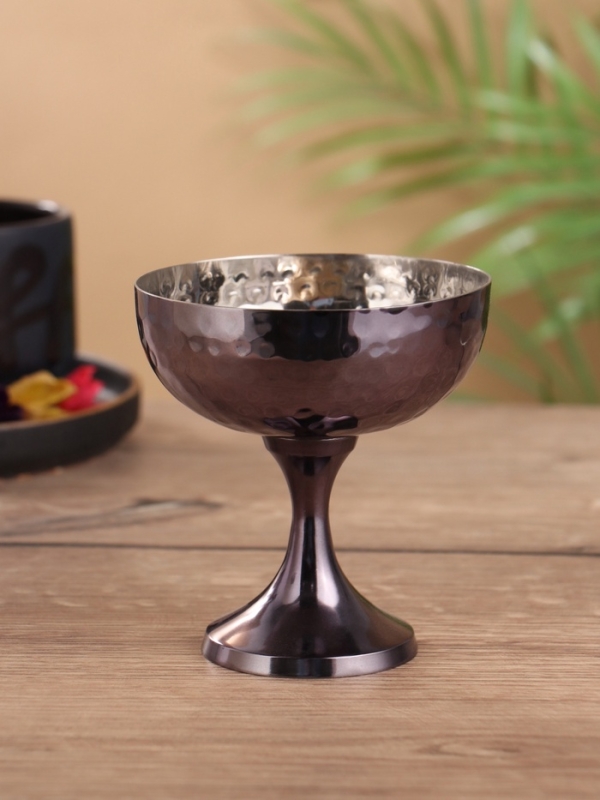 Креманка "Карамель" нерж. сталь 9х9х9,5 см