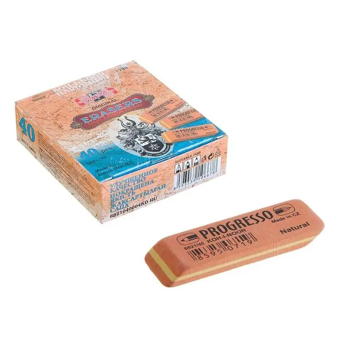 Ластик Koh-I-Noor PROGRESSO 6821/40, 40 штук, в коробке