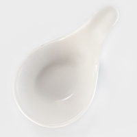 Соусник Доляна White Label, 9&times;5.5&times;6 см, фарфор, белый