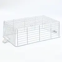 Клетка усиленная для кроликов, 60 х 36 х 32 см, синяя