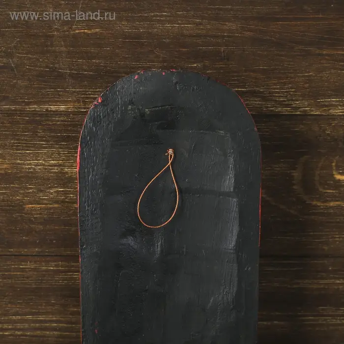 Маска настенная дерево "Абориген коричневый со стразами" 3х12х50 см