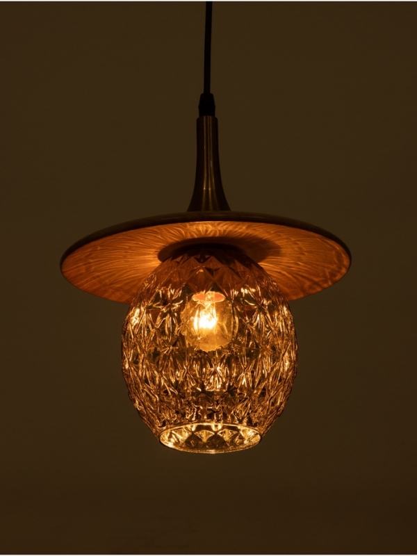 Светильник BayerLux ЭКО "Кен" 1х40Вт Е27 черный/коричневый 23х23х100см